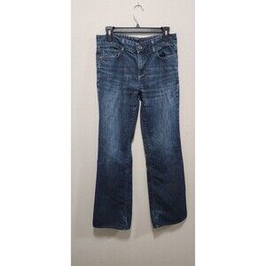 Eddie Bauer Jeans Womens  Medium Wash Classic Fit Pockets Bootcut 90's Style 8R